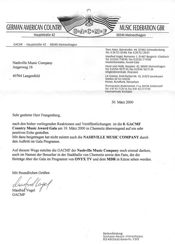letter from ...