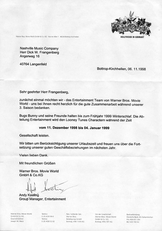 letter from ...
